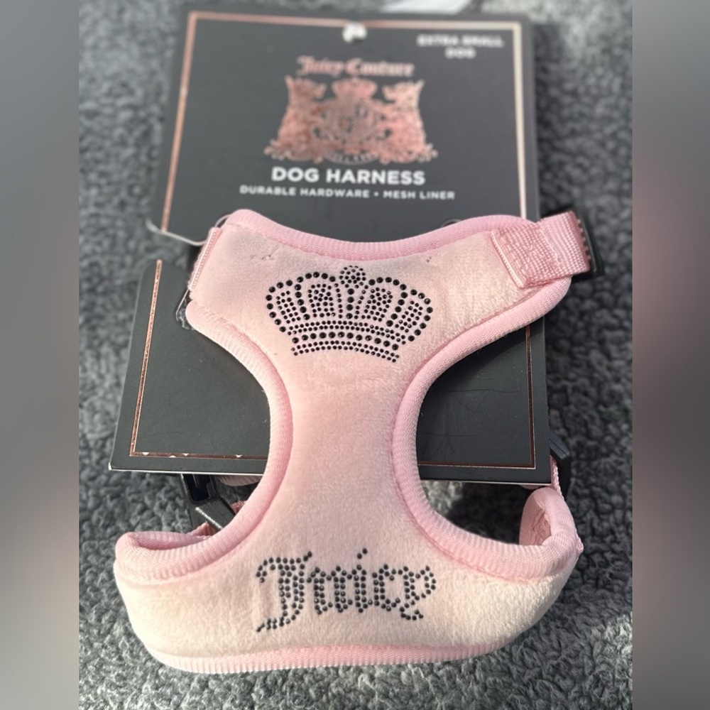 🆕 Juicy Couture Dog Harness Extra Small NWT